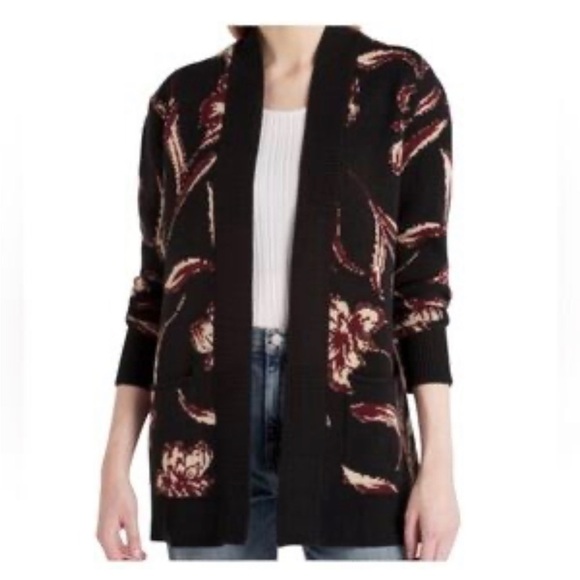 Les Serien NWT Cardigan Sweater size large fits up to 2X 🌹🌺🌸 CB - Picture 1 of 5